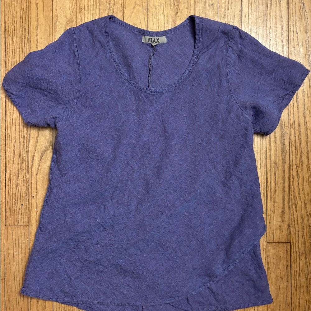 Flax Women's Violet top/Tunic size L